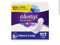 Always Discreet Incontinence Pads, Heavy