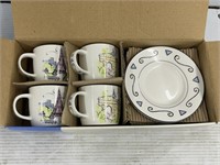 Studio Nova espresso cups & saucer set of 4