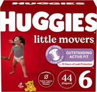 44Ct.-Huggies Size 6 Diapers  Little Movers