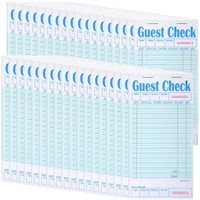 100 Pack Guest Check Book for Servers Bulk, Waitre