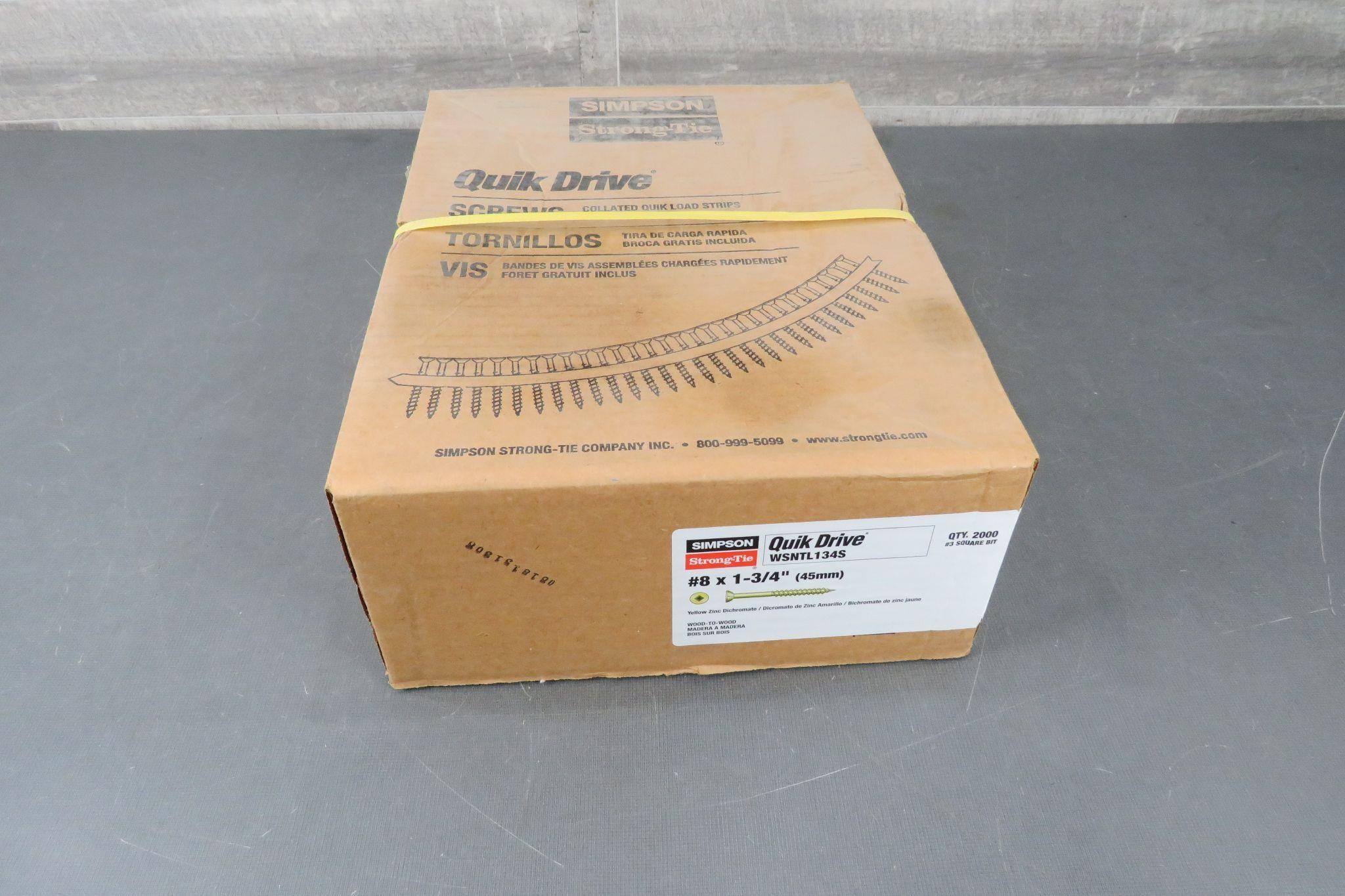 SIMPSON STRONG - TIE QUIK DRIVE SCREWS / UNUSED