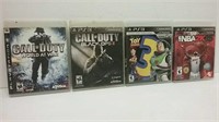 Four Playstation 3 Games Incl. Call Of Duty