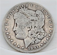 1891-O Morgan Silver Dollar - G