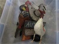 STORAGE TUB -- CHICKEN DECOR