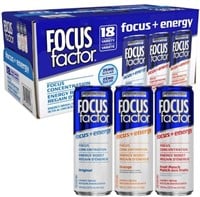 18-Pk Focus Factor Energy Drink, 355ml