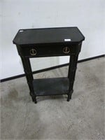 Side Table with Drawer 19.5" x 11" x 29"