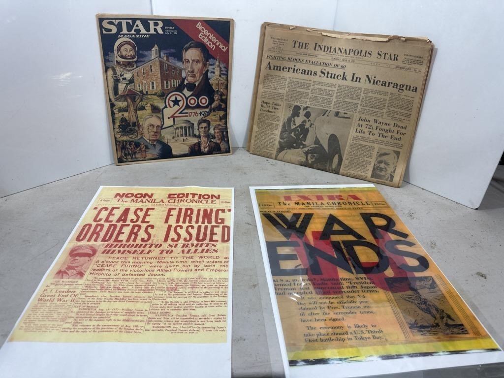 Lot of Vintage Papers Newspaper Magazine