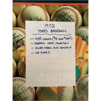 (437) 1972 Topps Baseball Cards