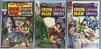 3pc Tales Of Suspense #70-75 Marvel Comic Books