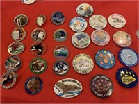 Collection of Alaska Fur Rondy Pins and Buttons