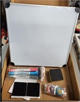 Dry Erase Board w/Accessores 10" x 10"