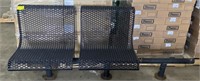 Steel Contoured 2 Seater Park Bench