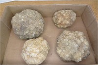 Lot of 4 Geodes 4"-5 l/2"