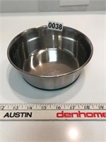 Stainless steel pet food bowl