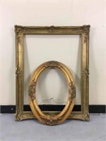 A pair of decorative frames.