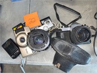 LOT OF CAMERAS + ACCESSORIES