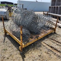 52"× 83" Steel Platform W part Rolls of wire fen