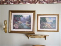 2 Framed Wall art prints & other decor largest