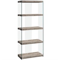 Monarch Specialties Bookcase - 60 Inch H / Taupe