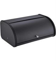 Stainless Steel Bread Box with Roll Up Lid, For