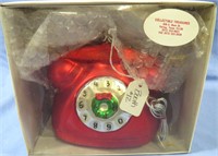 DEPARTMENT 56 MERCURY GLASS TELEPHONE ORNAMENT