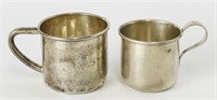 Sterling Silver Baby Cups (2), 85.7g