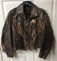 Neat Ladies Leather Harley Motorcycle Jacket