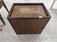 Vintage Cabinet with Shelves and Lock