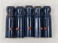 5) ANTIQUE METAL MARBLE SHOOTERS