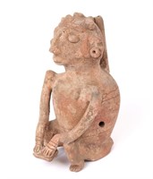 Maya Pottery Figural Ocarina Whistle