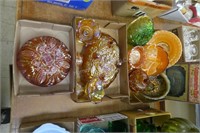 Carnival glass - 3 boxes