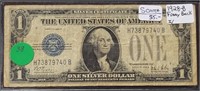 1928-B FUNNY BACK $1 SILVER CERTIFICATE