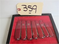 Case Of 7 Swiss Army Knives