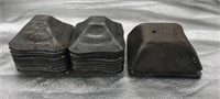 Steel Square Post Catch Domes