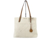 Michael Kors Cream Monogram Tote Bag