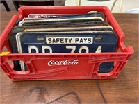 License Plates & Coca-Cola Tray