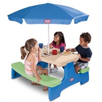 Little Tikes Easy Store Kids Picnic Table with
