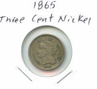 1865 Three Cent Nickel