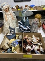 2 Boxes of Dolls and Knick Knacks,