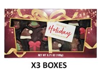 BELGIAN HOLIDAY CHOCOLATES 105g BOX X3