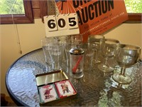 Coca-Cola Glasses and Playing Cards Lot