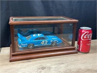 NASCAR Richard Petty Car in wood/glass display