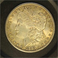 US Coins 1881 S Morgan Silver Dollar, circulated