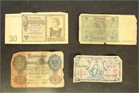 Worldwide Coins and Paper Money, small group of cu