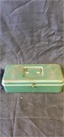 Small green tackle box with tackle