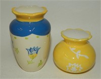 Yellow & Blue Floral Summer Flower Vases