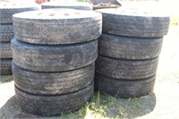 (8)275/80R24.5 tires