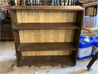 Wood Garage Book Shelves-Storage