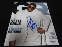 PUFF DADDY P DIDDY SIGNED 8X10 PHOTO COA