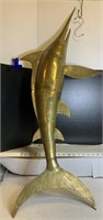 Brass Swordfish  wall hanger  45  inch long